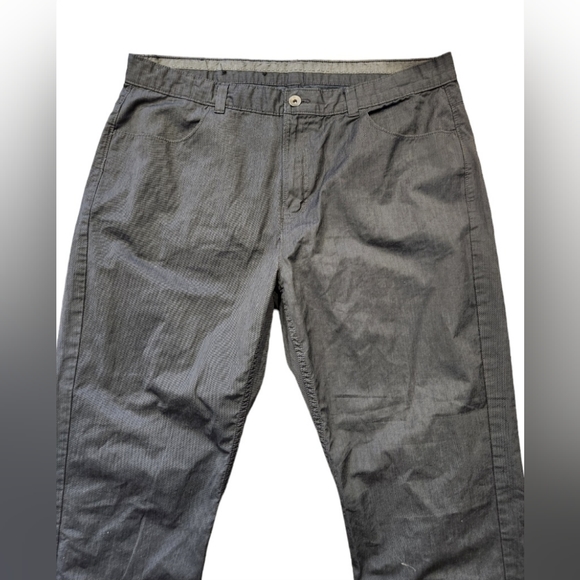 Men's Gray Calvin Klein Straight Leg Pants 100% Cotton - Picture 1 of 5